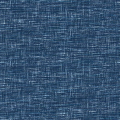 Exhale Dark Blue Texured Woven Wallpaper