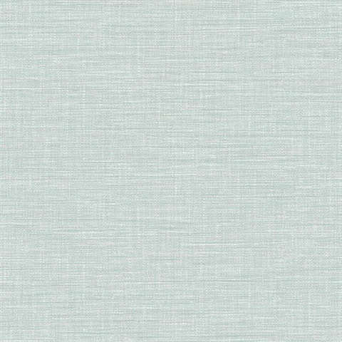 Exhale Light Blue Faux Grasscloth Wallpaper