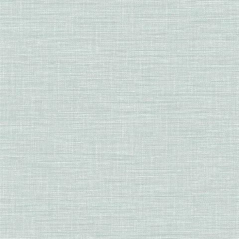 Exhale Light Blue Faux Grasscloth Wallpaper