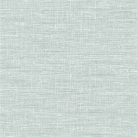 Exhale Light Blue Faux Grasscloth Wallpaper