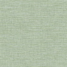 Exhale Light Green Faux Grasscloth Wallpaper