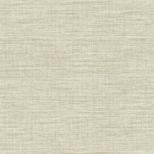 Exhale Light Yellow Faux Grasscloth Wallpaper