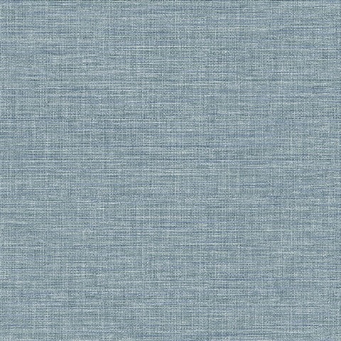 Exhale Sky Blue Faux Textured Wallpaper