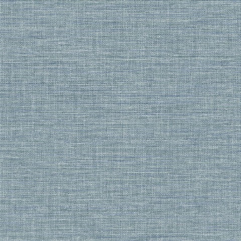 Exhale Sky Blue Faux Textured Wallpaper