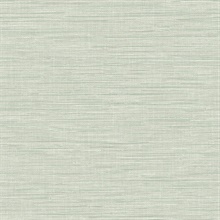 Exhale Teal Faux Grasscloth Wallpaper