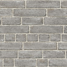 Façade Grey Brick Wallpaper