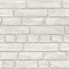 Façade Off-White Brick Wallpaper