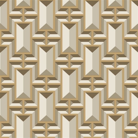 Facet Geo Wallpaper - Gold