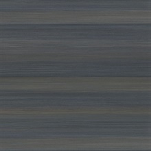 Fairfield Dark Blue Horizontal Stripe Textured Vinyl Wallpaper