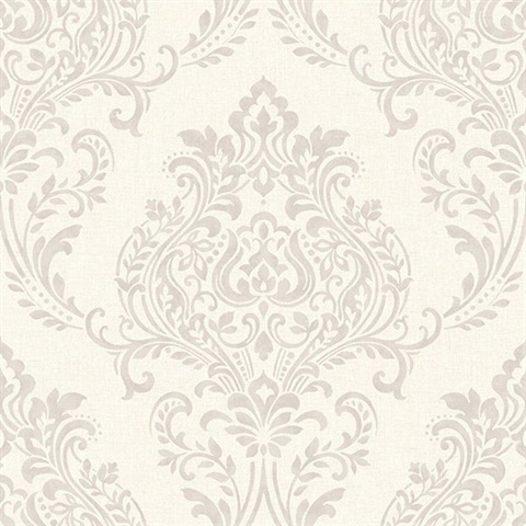Falstaff Cream Damask Wallpaper