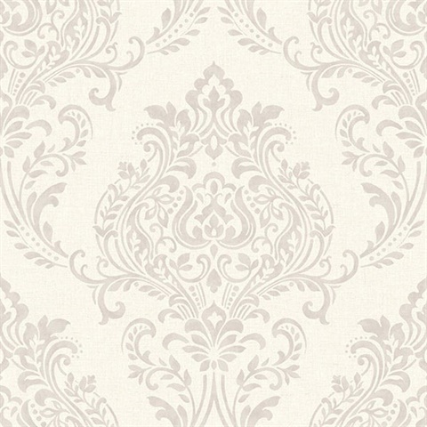 Falstaff Cream Damask Wallpaper