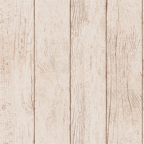 Farmhouse Planks Brown Peel and Stick Wallpaper