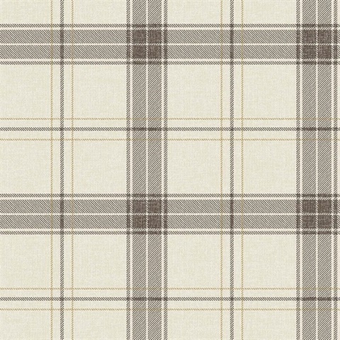 Fauna Toast Plaid Wallpaper