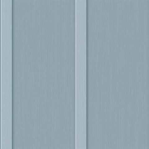 Faux Board & Batten Wood Blue Stream Peel and Stick Wallpaper