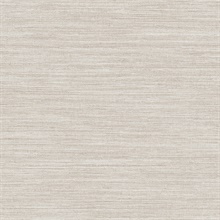 Faux Horizontal Grasscloth Ecru Peel and Stick Wallpaper