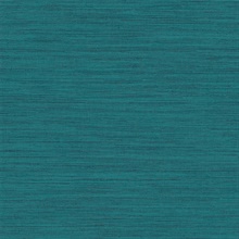 Faux Horizontal Grasscloth Mediterranean Teal Peel and Stick Wallpaper