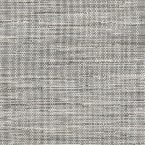 Grey Faux Grasscloth Wallpaper