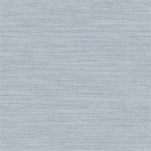 Faux Horizontal Grasscloth Powder Blue Peel and Stick Wallpaper