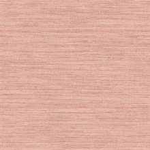 Faux Horizontal Grasscloth Salmon Peel and Stick Wallpaper