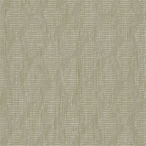 Gold Faux Loose Weave Wallpaper