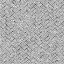 Faux Natural Weave Grey Wallpaper