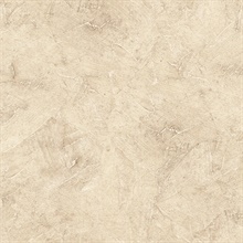 Faux Plaster Beige Textured Wallpaper