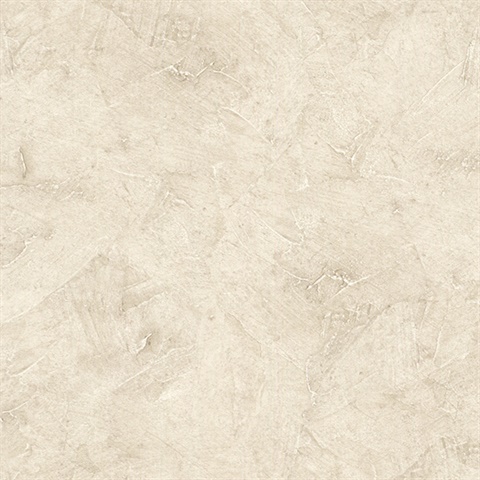 Faux Plaster Light Beige Textured Wallpaper