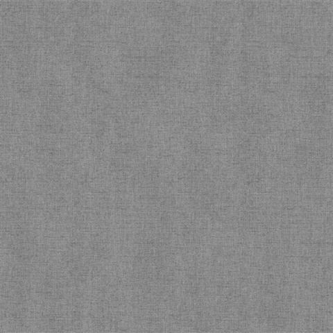 Faux Tweed Textile Texture Anthracite Grey Wallpaper