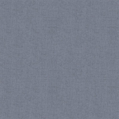 Faux Tweed Textile Texture Blue Wallpaper