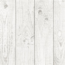 Faux Vertical Wood Slats Wallpaper