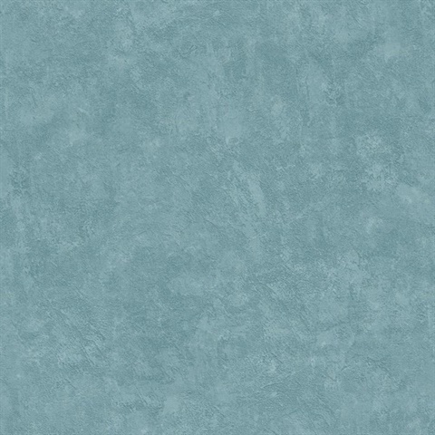 Faux Waxed Texture Blue Wallpaper