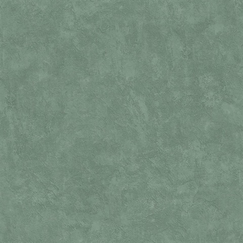 Faux Waxed Texture Dark Green Wallpaper
