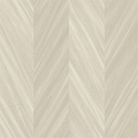 Faux Wood Grain Chevron Stripes Wallpaper