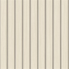 Faux Wooden Slats Neutral Peel and Stick Wallpaper