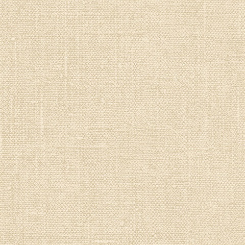 Dark Beige Faux Hessian Linen Wallpaper