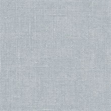 Light Blue Faux Hessian Linen Wallpaper