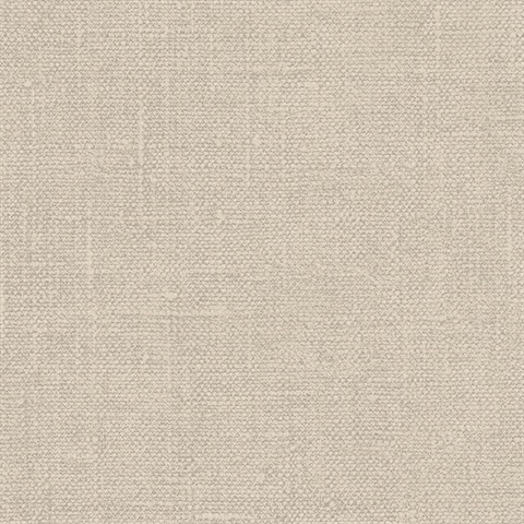 Light Taupe Faux Hessian Linen Wallpaper