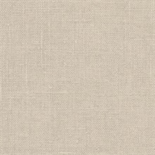 Light Taupe Faux Hessian Linen Wallpaper