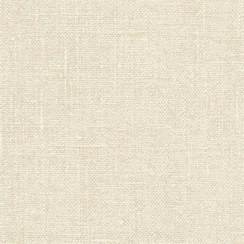 Putty Faux Hessian Linen Wallpaper