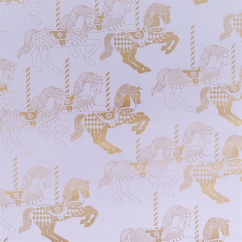 Fayre's Fair - Heather & Gold colourway wallpaper