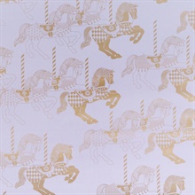 Fayre&#39;s Fair - Heather &amp; Gold colourway wallpaper