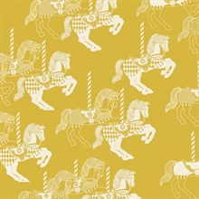 Fayre&#39;s Fair - Mustard colourway wallpaper