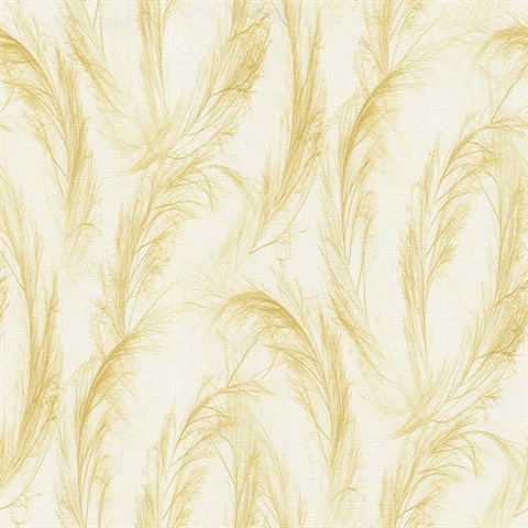 Feather Cream Wallpaper