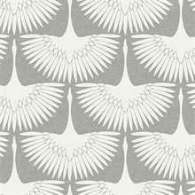 Feather Flock Chalk Peel and Stick Wallpaper