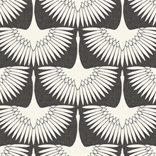 Feather Flock Storm Gray Peel and Stick Wallpaper