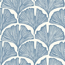 Feather Palm Waverly Blue Peel and Stick Wallpaper