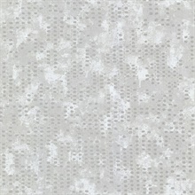 Felsic Silver Studded Faux Textured Metallic Wallpaper
