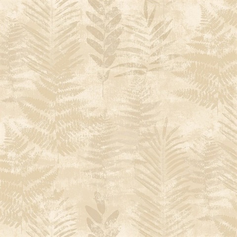 Fern Horizon Beige Wallpaper