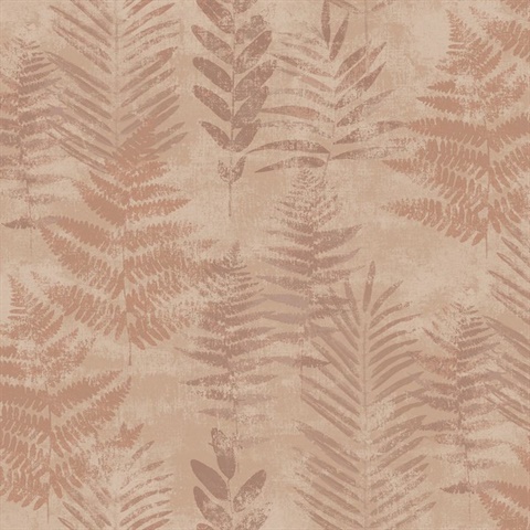 Fern Horizon Red Wallpaper