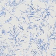 Fern Toile Bluebell Ralph Lauren Wallpaper